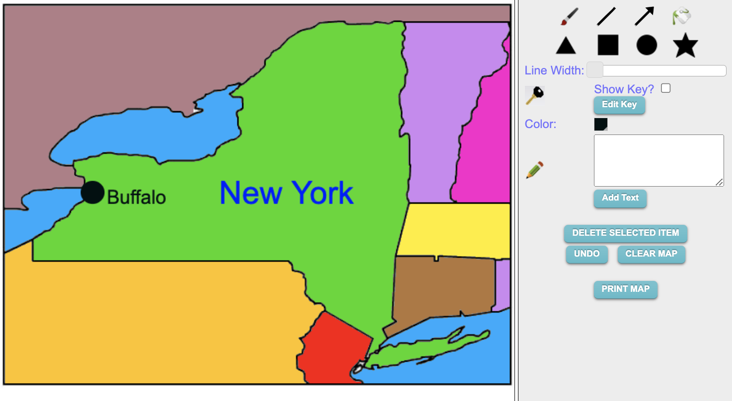 Make your Own New York Map Online
